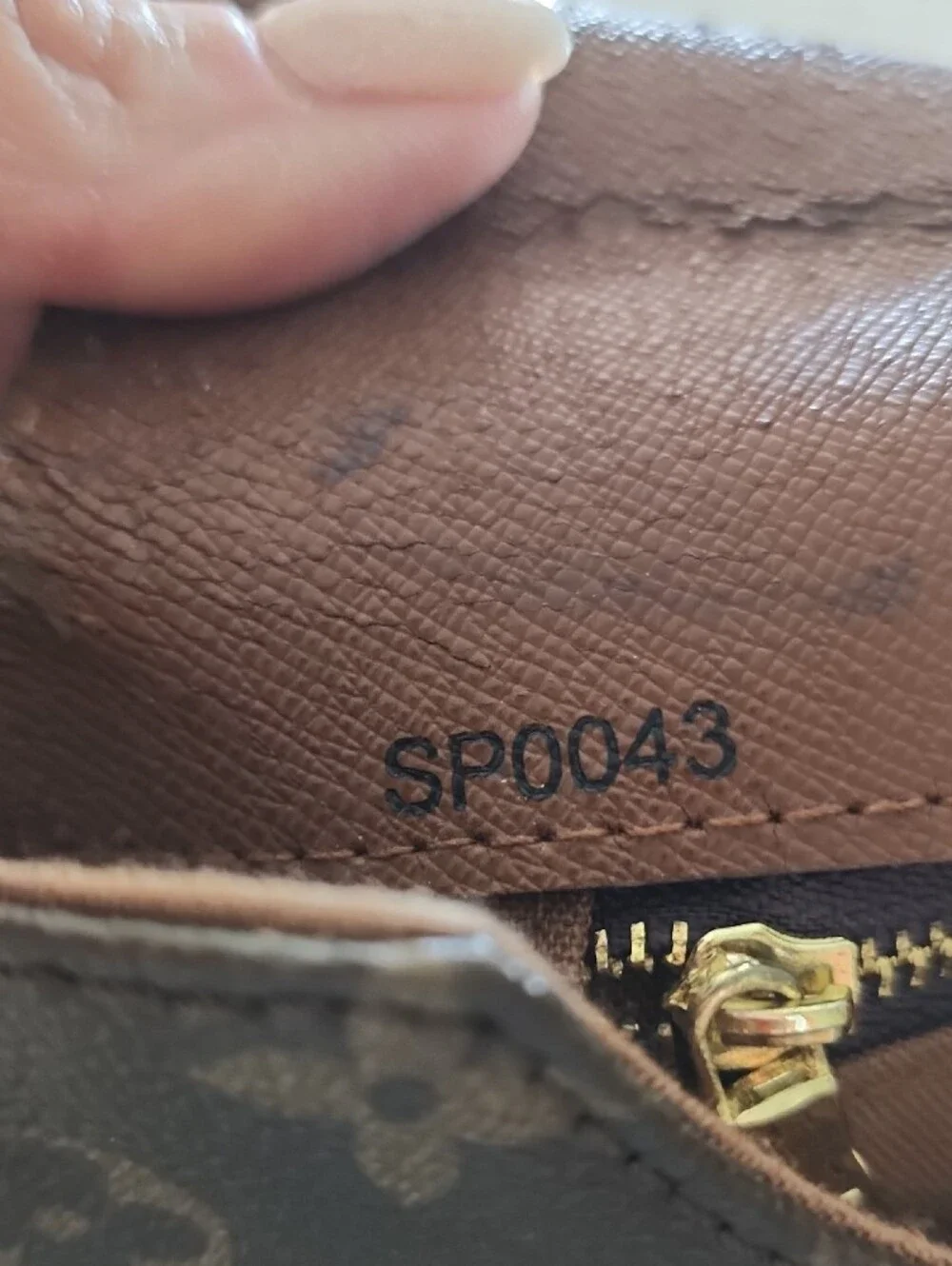 Louis Vuitton Brown Monogram Crossbody with Tan Strap